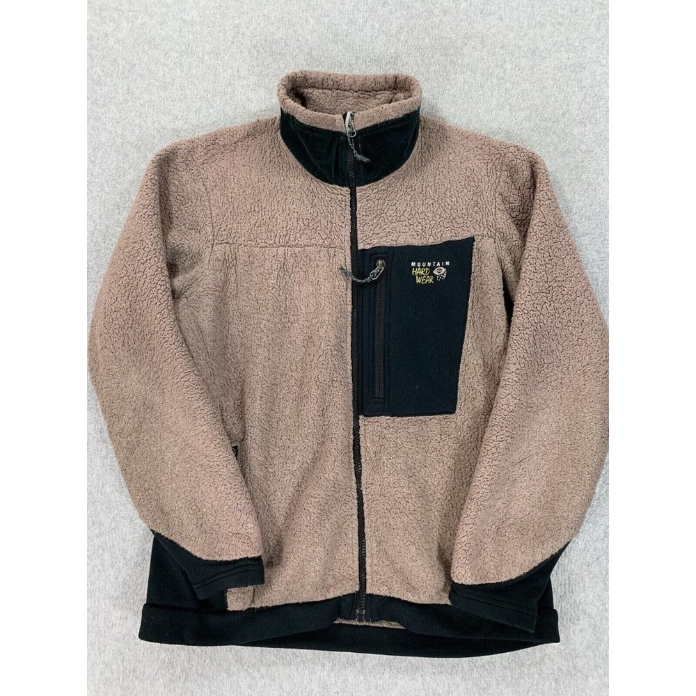 Mountain‎ Hardwear Monkey Fleece Full Zip Jacket (Women's Medium) Brown